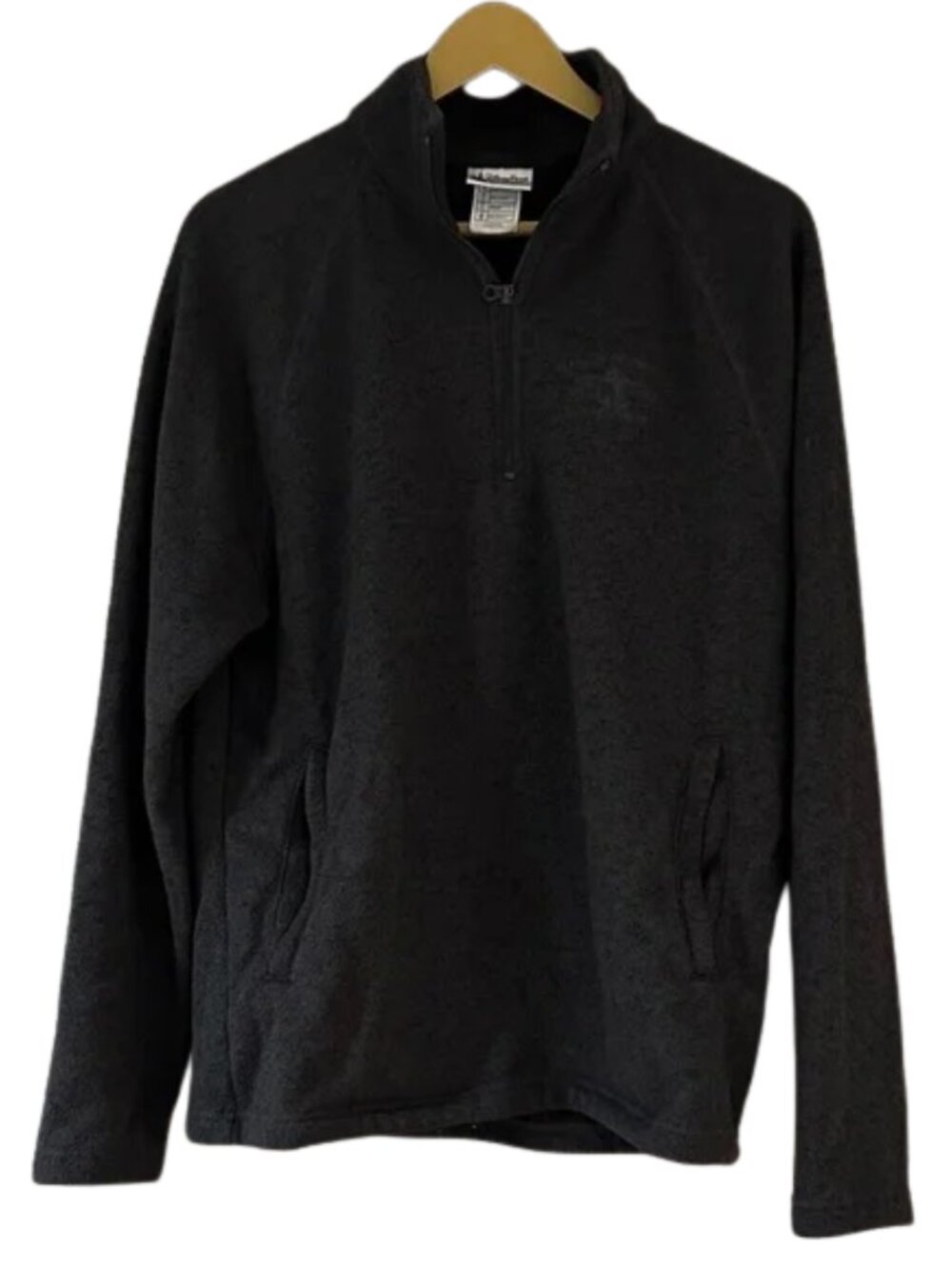 Disney Black Quarter Zip Pullover Jacket Men’s Sweater